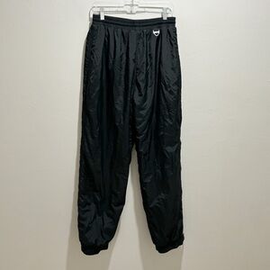 Vtg TYROLIA Women’s Black Snow Ski Pants Insulated High Waisted Pocket Size L